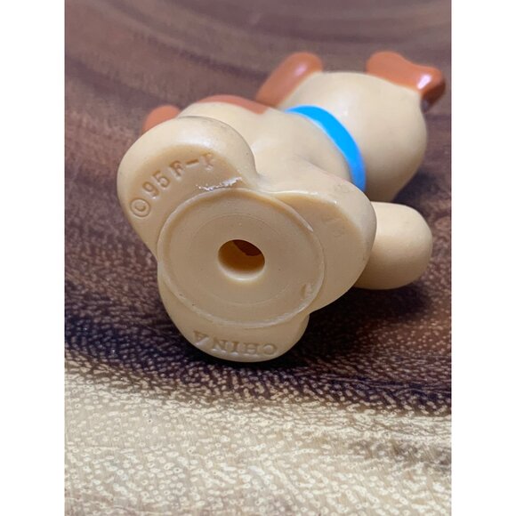 Vintage 1995 Fisher-Price Loving Family Dog Figurine Tan Brown Plastic Dollhouse - Picture 5 of 7